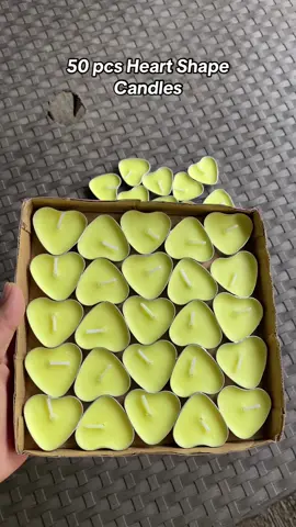 Heart shaped candles perfect to for surprises or any occassions. ₱125 only 50pcs na yan. #candles #tealights #heartcandle #heartshapecandle #candle 