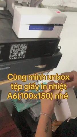 Giấy in nhiệt tự dính cho đơn hàng #tiktok , sọp pe,… khổ #a6 (100x150), #a7 (76x130), a7(75x100) #giấy #giấyinnhiệt #decal #xuhuong 
