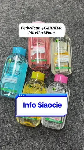 Perbedaan 5 Garnier Micellar water ✅ kalau kamu tim yg mana ni?#fypシ #taiwanindonesia🇹🇼🇮🇩 #fyptaiwan #fypindonesia #foryou #siaocietaiwan #garnier #garniermicellarwater #micellarwater 
