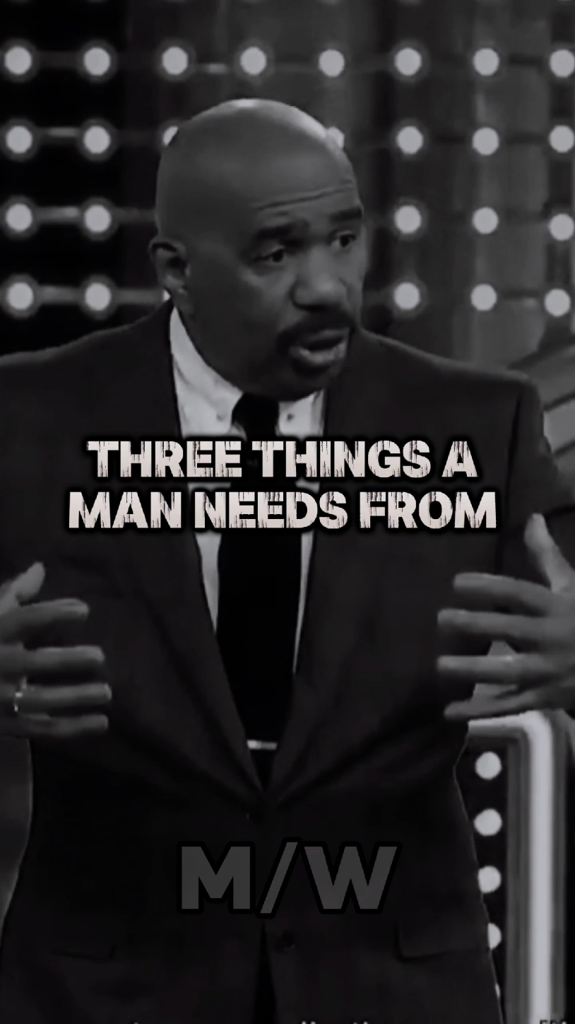 Man Need Only 3 Things From His Woman... Speaking: @Steve Harvey  #woman #man #Relationship #advice #relationshipadvice #relationshiptips #relationships #steveharvey #quotes #dailymotivation #bestmotivation #usa🇺🇸 #usa_tiktok #fypシ #CapCut #motive #mindestmotivation #steveharveymotivation #fypシviral @Daily Quotes @Daily Motivation @Life Lessons 