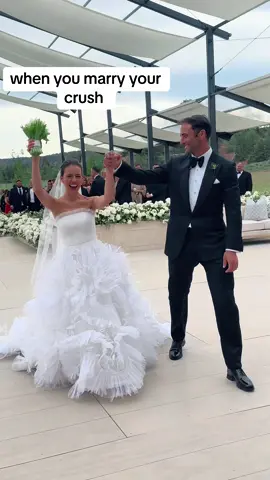 Marrying your one true love goes like… 💖🫶 #marcyblum Decor: @HMR Designs #creatorsearchinsights #weddingtok #weddingtiktok 