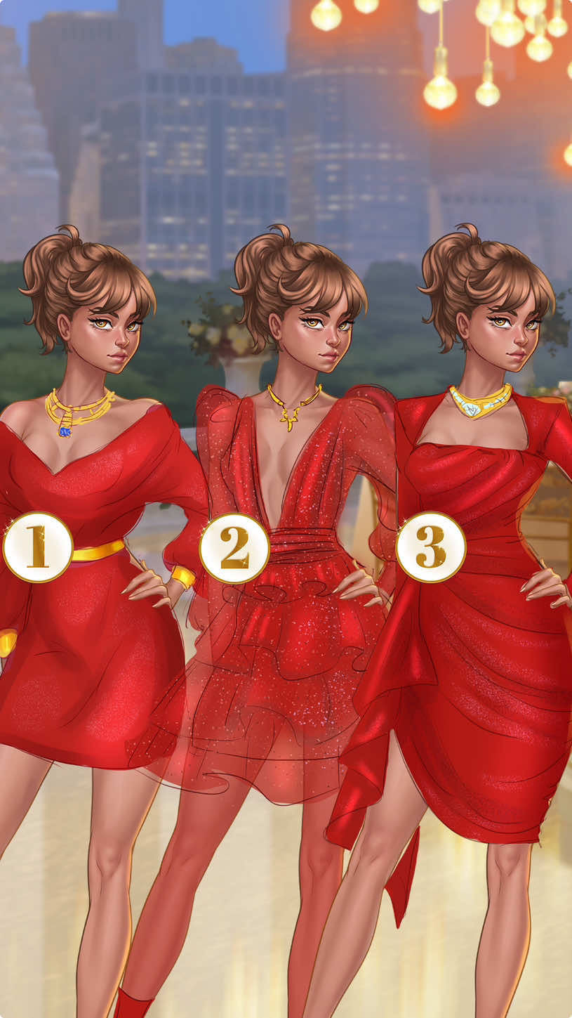 Which is your favourite dress? Which one would you wear? Personally our favourite is the second one, hbu? #videogames #chrismasoutfit #outfit #dressup #glam 