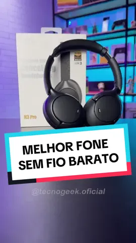 Esse é o melhor fone bluetooth barato para usar hoje em dia!!! . 🔴 LINK NA BIO . Esse headphone possui cancelamento de ruído e eu gostei muito disso, além é claro da qualidade sonora espetacular. . #fone #headphone #fonebluetooth #qcy #tecnogeek #fonesemfio #tecnologia #qcyh3pro #anc #wireless #headphones #foldable #bluetooth @qcyglobal @qcy.brasil 