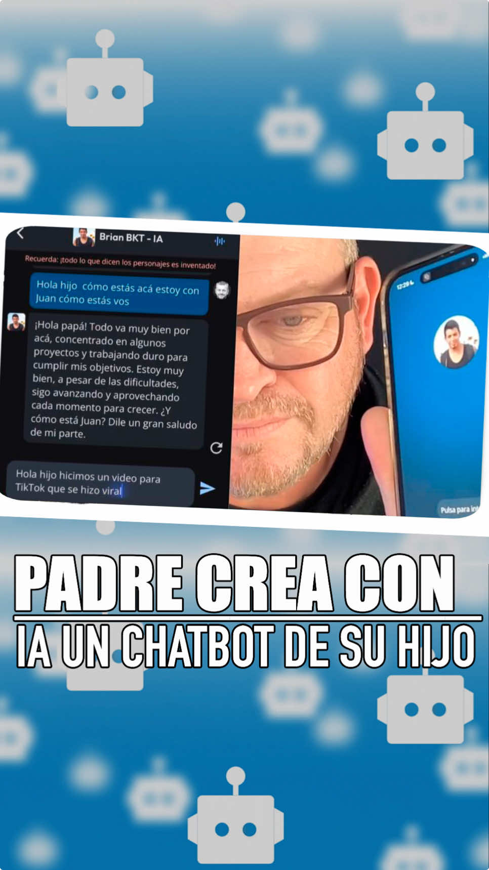 Padre crea con IA un chatbot de su hijo #ia #ai #inteligenciaartificial #tecnologia #adaptateoapartate #diegoquiroz 