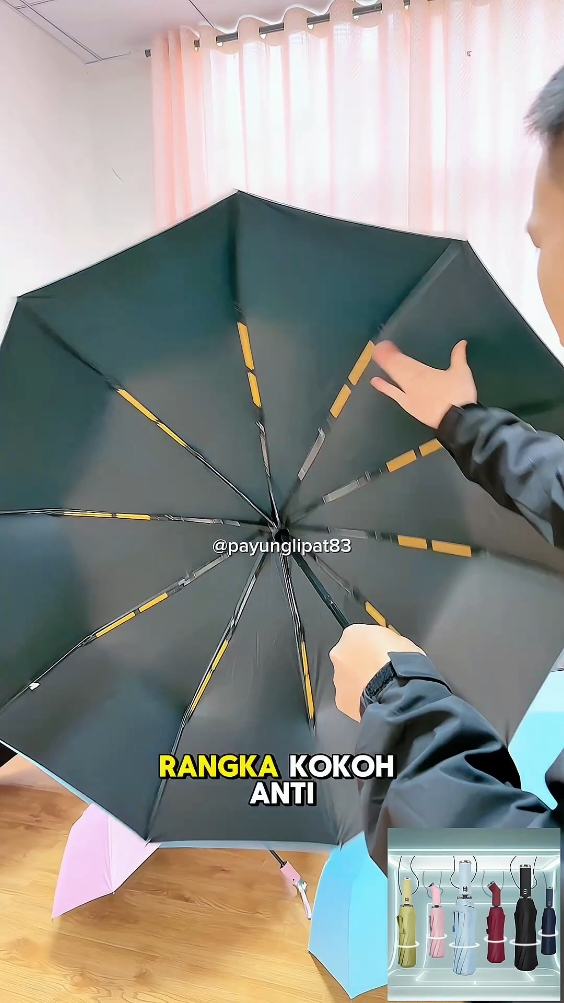Payung lipat otomatis tebal kuat Anti UV #payung #payunglipat #payunglipatotomatis 