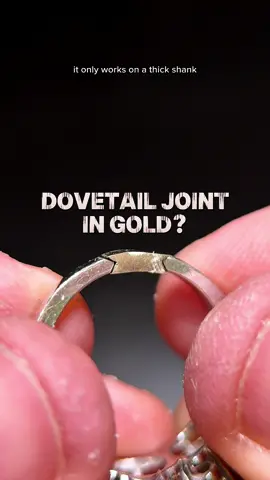You’ve seen dovetail joints in woodworking so why not in jewelry? Watch me size up this ring using the dovetail method. I think it’s pretty cool!  #dovetail #dovetailjoint #ringsizing #metalsmithing #jewelryrepair #benchjeweler #soldering #craftsman #craftsmanship #satisfying We are not accepting mail-in repairs 🚫📫 www.MassoyanJewelers.com YouTube.com/@massoyanjewelers Instagram.com/massoyanjewelers TikTok.com/@massoyanjewelers