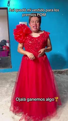 Asi quedo mi vestido para los premios POM