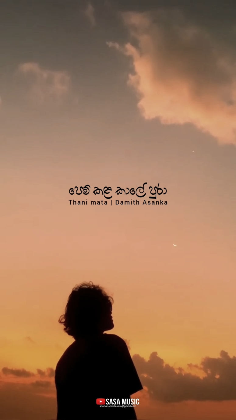 Thani mata | #damithasanka #sasamusic #sinhalasong #newsinhalasongs #whatsappstatus #srilanka #foryou #srilankan_tik_tok🇱🇰 