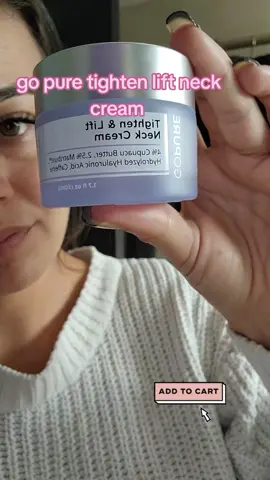go pure tightening neck cream  #gopure #skincare #neck 