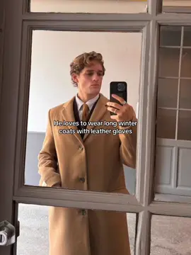 Long winter coats with leather gloves 🖤 #rich #Lifestyle #futurehusband #winter #winterfashion #coat #leather #gloves #fashion #gay #lgbt #bi #aesthetic #gaylove #wealth #dream #successful #outfits 