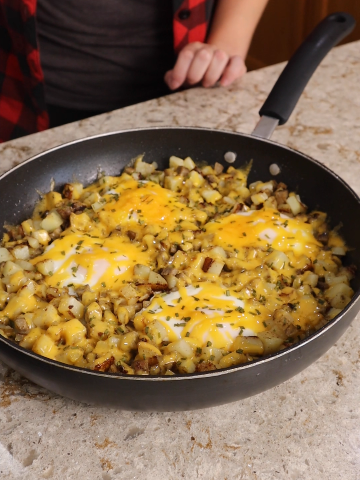 Breakfast Skillet! #onepanmeals#breakfast #breakfastfordinner#breakfastskillet #farmersbreakfast #familymeals #budgetmeals