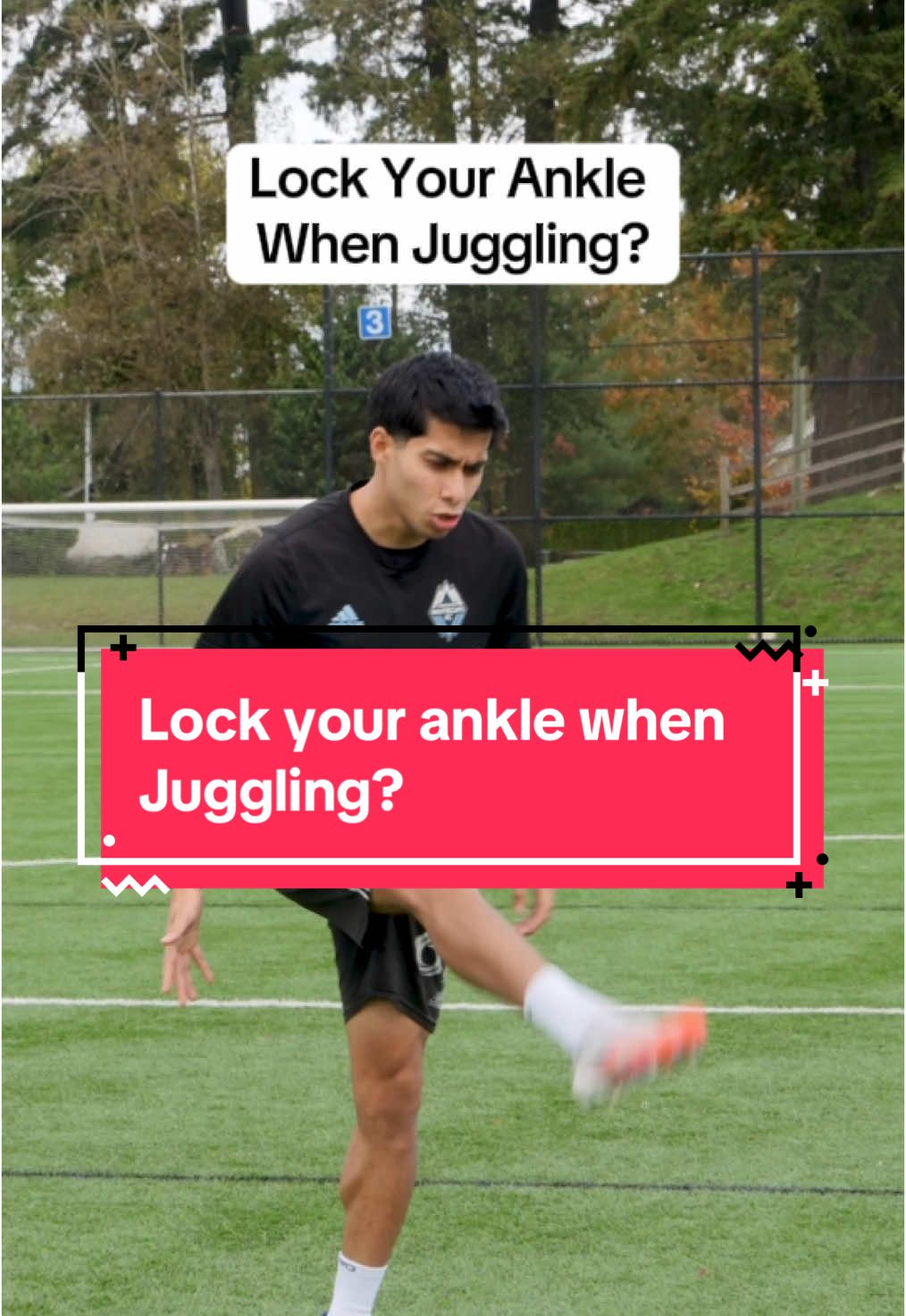 Lock your ankle when juggling?