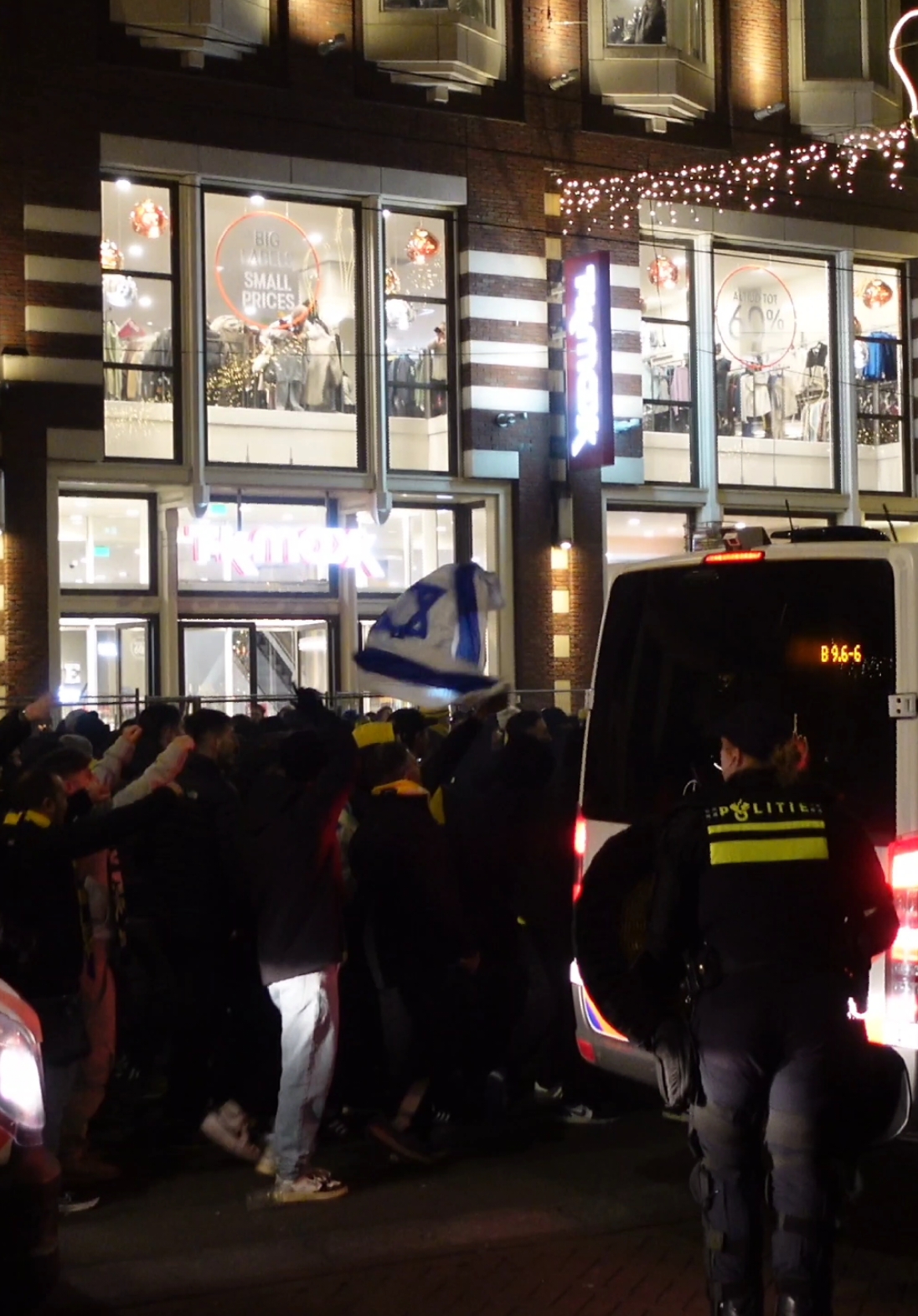 Maccabi Tel Aviv fans in Amsterdam... #fyp #ajax #maccabitelaviv 