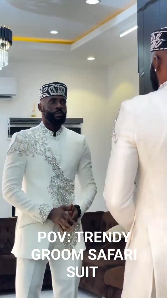 Luxury and trendy groom Safari Suit...🔥🔥🔥 Pre-order occasional outfits: wedding gown, groom tuxedo, groomsmen outfits, bridal robe, reception dress, bridesmaids dresses, wedding guest outfits, traditional wedding outfits for men & women etc. All designs are strictly custom made. Location: Accra, Ghana (online store) 👉📞 WhatsApp +233550342324 ☎️👈 We ship through DHL, FedEx, UPS, Koinonia impex... #thrivelogue #thrivelogueweddings #thriveloguegroom #thriveloguebridal #kessi2024 #congo #congolese #congolesewedding  #weddings #thriveloguebridals #brides #grooms #africa #ghana #tuxedo #suit #mensuits #weddingsuits #weddingsuit #weddinggown #trendywedding #brides #bridaldress #weddingdress #africa #brazzaville🇨🇬 #brazzavillecongo242🔥🔥🇨🇬🇨🇬🇨🇬🇨🇬 #brazzaville #congo #usa #usareels #usa_tiktok 