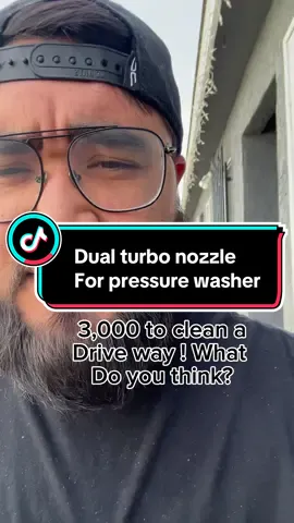 Just made 3k with my favorite dual turbo nozzle 👍 #dualturbonozzle #presurewashing #preasurewash #preasurewashingjobs #construction #maintanance #house #housecleaning 
