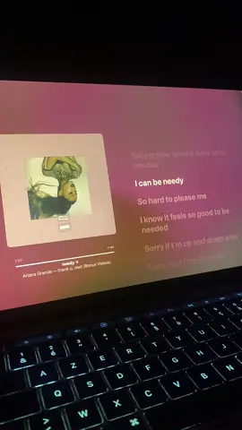 good at overthinking with my heart ❤️‍🔥 (needy - ariana grande) #sadlyrics #sad #lyrics_songs #applemusic #macbooklyrics #applemusiclyrics #lyricist #needy #arianagrande 