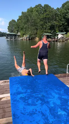 Mat Slips 💦 are up 3-0 🤦‍♂️ #funny #slip #comedy #lake #slipnslide #fall #sports @JakeAjemian30 @Max @lauren 