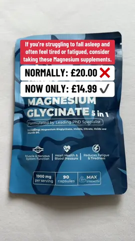 Get a good night's sleep. #magnesium #magnesiumbenefits #supplements #magnesiumglycinate #magnesiumglycinatebenefits #magnesiumcitrate #magnesiumdeficiency #cantsleep #undereyebags #sleepy #tired #fatigued 