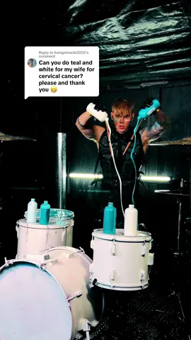 Replying to @livingmiracle2020 For your wife battling cervical cancer.🙏  #paint #drums #fyp #cervicalcancer #awareness  