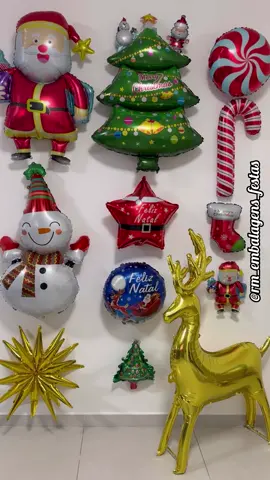 Olá! Chegaram Novidades 😍 Balões Metalizados para decoração de Natal 🎅🏼🎄 #balaometalizado #balao #natal #decoracaodenatal #natal2024 #decordenatal #papainoel #rena #arvoredenatal 