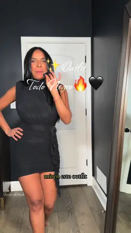 Outfit negro |para cita de noche |SMALL @SHEIN Buscar 29034340 en SHEIN  #shein #sheinhaul #sheintop #allblackeverything #OOTD #datenightoutfit #outfitinspiration #outfitinspo #sheinoutfits #pinterestinspired #dinneroutfit #falloutfit #fallfashion shein, date night outfit, shein ootd, shein outfit, all black outfit, outfit of the day