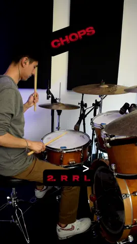 Te enseño a dominar los CHOPS en 4 pasos 🙌🏻 #drumlesson #drummer #drumming #drumfill #chops #istambul #clases #lick #drummers