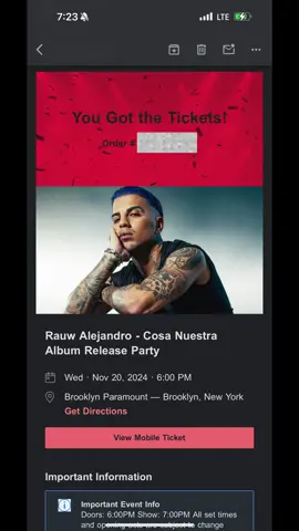 who else got tickets to see rauw?! i’m so excited 🤭 fourth time’s a charm 🫡 ¡que emoción! ¿quien mas tiene boletos para el show de rauw? #rauwalejandro #rauwalejandroworldtour #cosanuestra #rauwalejandrofans #saturno #playasaturno #afrodisiaco #tododeti #heylilmama #santa #diluvio #rauw #rarauw #rauwalejandrofans 