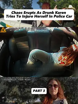 Chaos Erupts As Drunk KAREN Tries to Injure Herself in Police Car - Part 3 #cops #copsoftiktok #copsontiktok #copsusa #bodycam #police #policeofficer #fyp #usa_tiktok