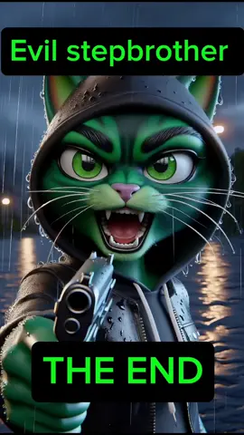 Kitten evil stepbrother The End #catfamily #poorcat #kitty #catvideos 