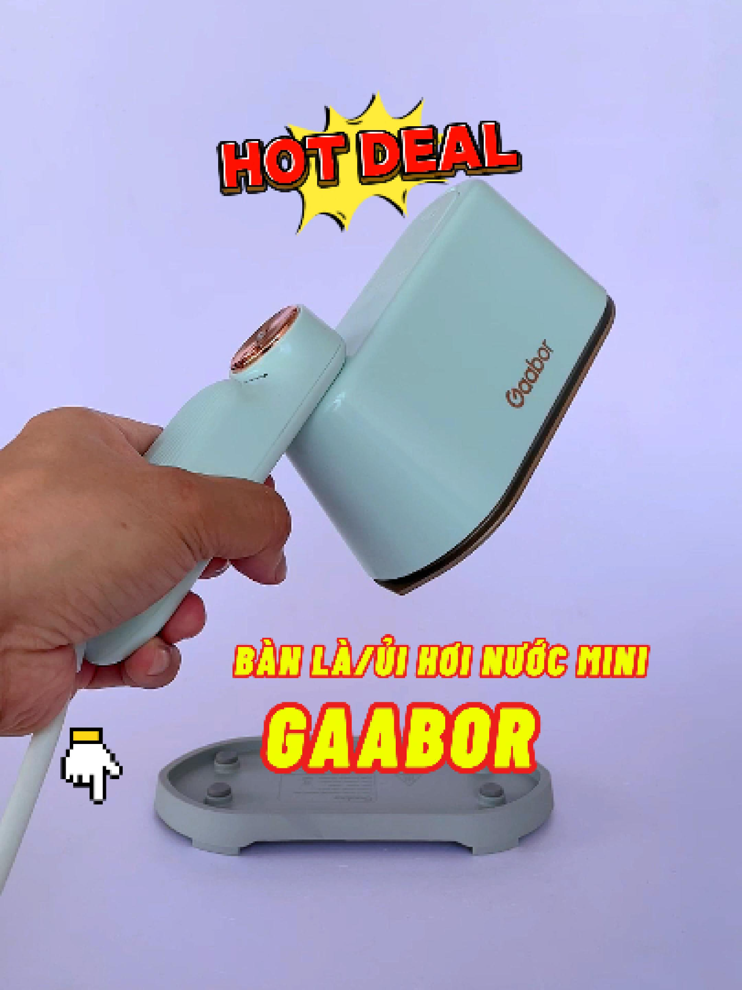 Bàn là hơi ủi hơi nước Gaabor HM-M01A 2 trong 1 cầm tay mini công suất 1200W 2 chế độ ủi nước và khô Ủi Quần Áo Là Quần Áo cầmtay bàn ủi hơi nước loại eu máy là hơi Vietnam Loại EU Clothes Steamers #taphoahaingo #giadung #gaabor #banui#xuhuong #thucpham #trending #trendingvideo