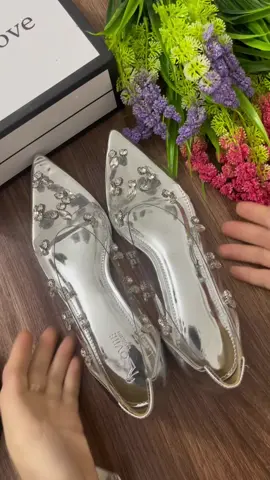 Giày búp bế nữ quai trong, đính đá #giaybupbe #giaybupbenu #giaynu #giaynuxinh #fashion #fyp #xuhuong #tiktokshop 