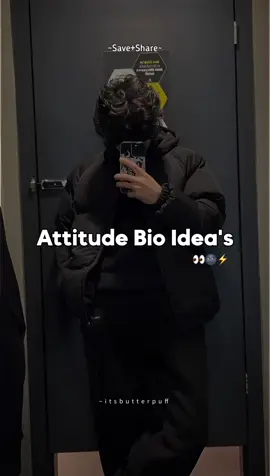 𝘼𝙩𝙩𝙞𝙩𝙪𝙙𝙚 𝘽𝙞𝙤 𝙄𝙙𝙚𝙖'𝙨 >>> .  .  .  #trendingvideo #foryoupage #trending #fyp #unfreezemyacount #bioideas 