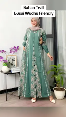 Gamis Wanita Etnik Modern Bahan Twill Busui dan Wushu Friendly #gamiswanita #gamisetnik #gamismodern #promoguncang1111 #fashiontiktok 