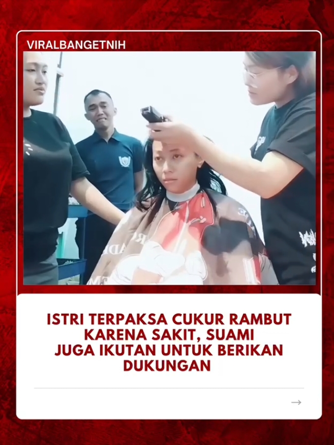 Rispek sama suaminya🔥🔥 buat kakak semoga cepat sembuh ya! kamu pasti kuat karna banyak orang yang sayang denganmu🥰✨ cr by @iif ipong911  #istri #suami #kanker #cancer #sakit 
