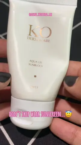 sesuai untuk semua jenis kulit..😇 #drko #wearsunscreen #sunscreen #drkoskincare #kodermacare #sunscreenreview #fyp #beliditiktok #viralvideo 