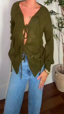 Tanming Women's Tie Front Bow Sweater Cardigan🤩