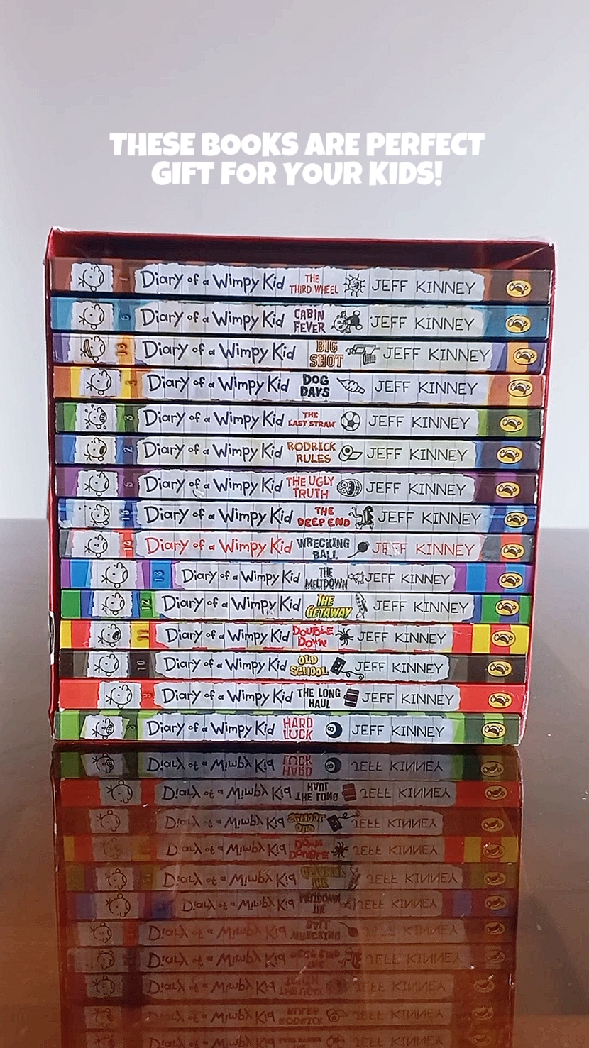 Diary of a wimpy kid book set (16 books)  #books #book #bookforkids #readingbook #fyp #fypシ #fypage 