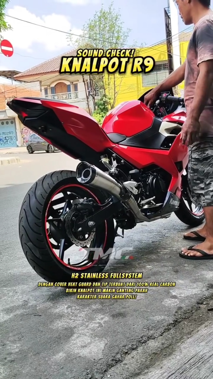 Kawasaki New Ninja 250 FI done! 🔥 ⏩ Knalpot R9 H2 Stainless Fullsystem . Dengan cover heat guard dan tip terbuat dari 100%real carbon Bikin knalpot ini makin keceh parah Karakter suara gahar poll! . Best exhaust, best price, you wont regret it! . . . #ninja250tmc #r9cirebon #kawasaki #ninja250fi #kawasakininja25ofi #knalpotnewninja250fi #knalpotninja250fi2018 #knalpotcbr250rr #knalpotr25 #knalpotr9r25 #knalpotr9cbr250rr #r9h2stainlessninja250 #r9h2ninja250 #r9h2cbr250rr #r9exhaust #knalpotr9 #knalpotr9h2 #r9h2stainless #h2ss #h2stainless 