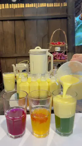 Thưởng thức món sữa hạt sen cùng 3 vị sữa bắp thạch lá dứa và thạch lá cẩm thơm ngon tại nhà #gemhaus #gemhausvn #maylamsuahat #suahatsen #suahat #suabapthachladua #bao