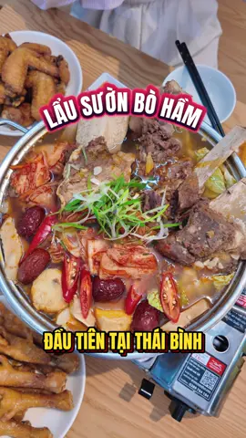 Thị thẩm lẩu sườn bò hầm kim chi tại quán đầu tiên mang món này về Thái Bình sẽ như thế nào  #thaibinh #LearnOnTikTok #foodreview #Foodie #reviewanngon 