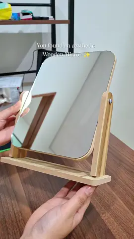 MGL Big Wooden Stand Mirror 360  Degree Portable Adjustable Table  Desk Mirror Bathroom  Living Room Makeup Daily  Gift Smooth Cosmetic WOODEN MIRROR  AESTHETIC WOODEN MIRROR  #woodenmirror #woodmirror #woodmirrorrotating #aestheticwoodenmirror 