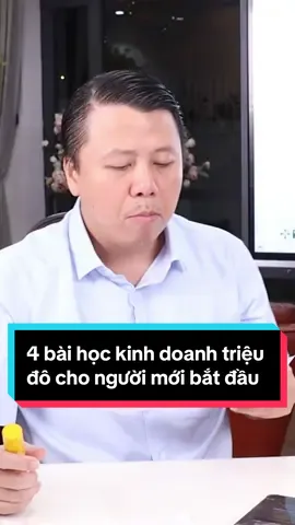 4 bài học kinh doanh triệu đô cho người mới bắt đầu #phamtuanson #kinhdoanh