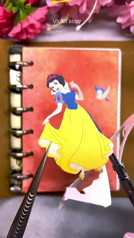 Tell me the style you want to see. I’ll make it for you ♥ #scrapbooking #journaling #journalwithme #artjournal #princesssnowwhite #snowwhite #disney #コラージュ