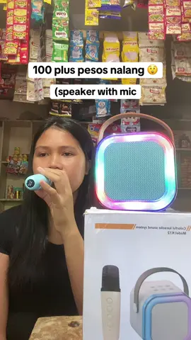 Mini speaker with microphone #speaker #minispeaker #karaoke #karaokespeaker 