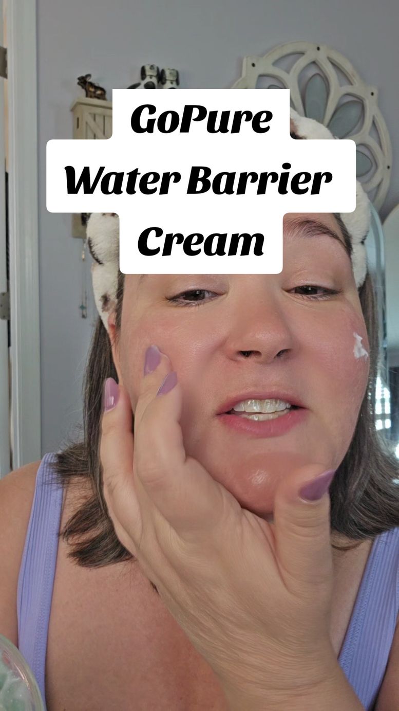 the best face moisturizer for your over 40 skincare routine is this Water Barrier Cream from @Gopure  #moisturizercream #over40skincare #matureskincare #gopurebeauty 