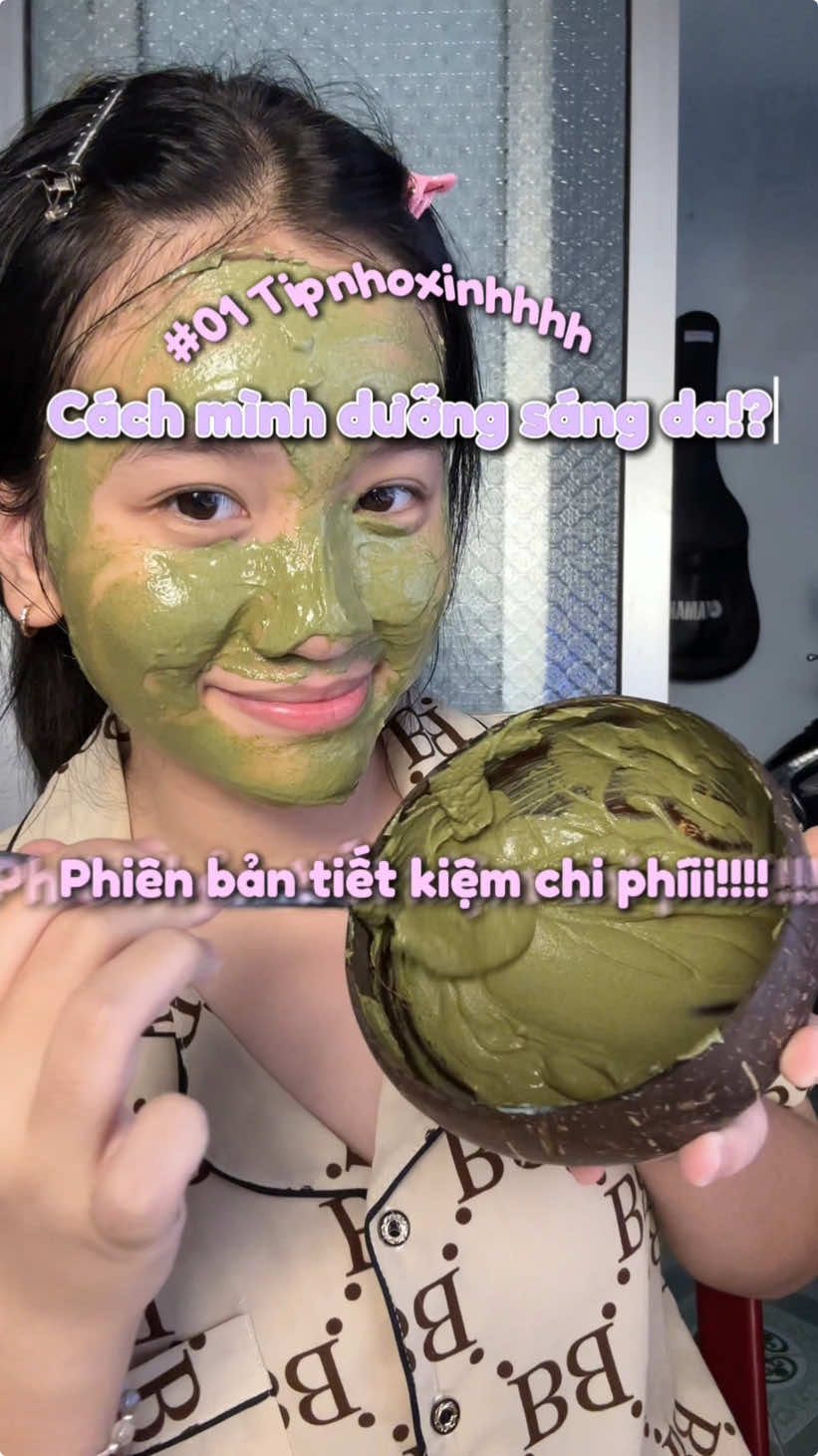 Hehe mí bà thử dùng trên 1 vùng da nhỏ xem có phù hợp khum đã rùi hãy đắp full mặt nhoo😝 #Obaxua #bottraxanh #duongtrangda #fyb #trending #xuhuong 