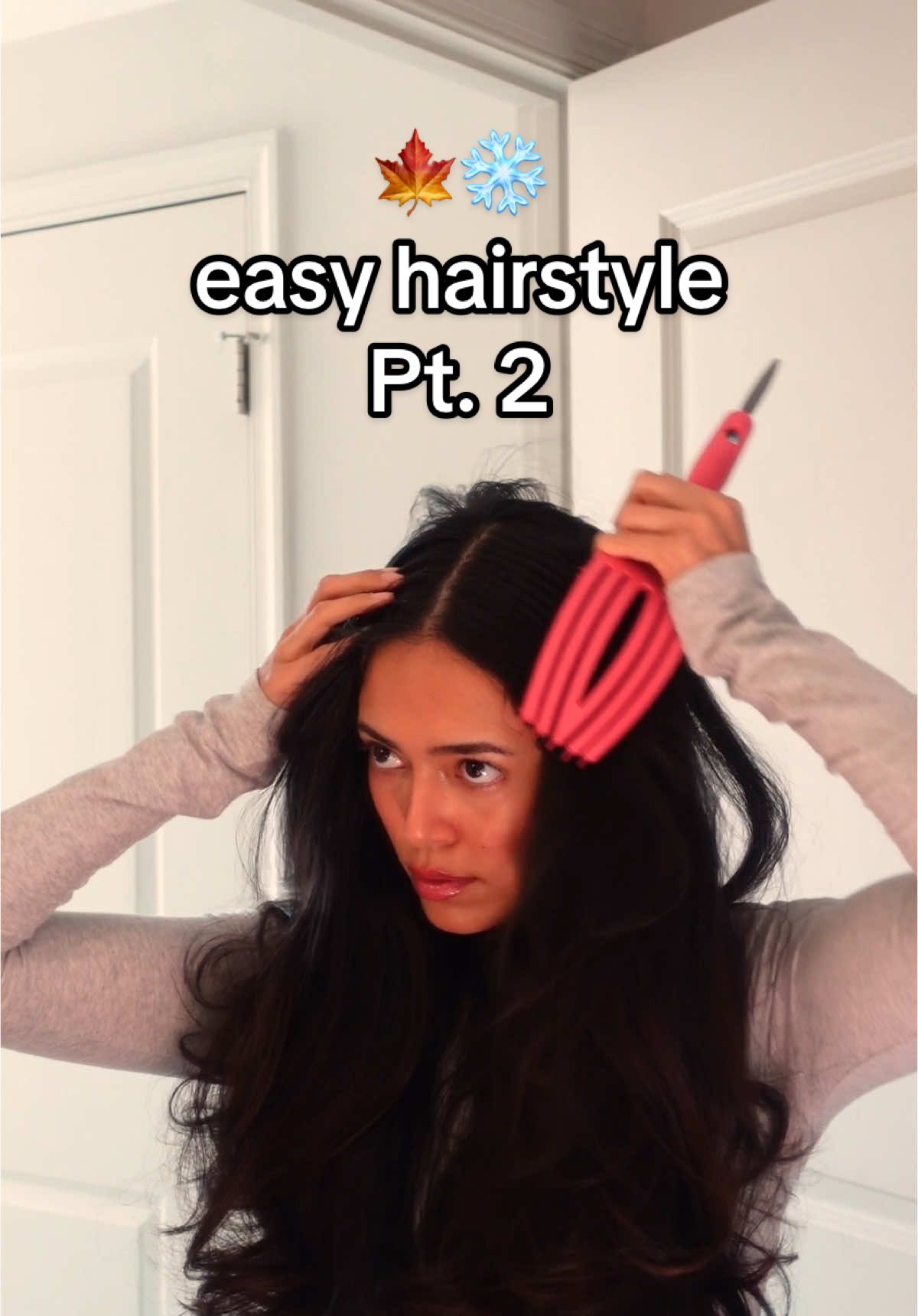 Should I get highlights so you could see my hair better on camera 😩 #winterhair ##easyhairstyles #hairtok #hairtricks #hairstyle #creatorsearchinsights