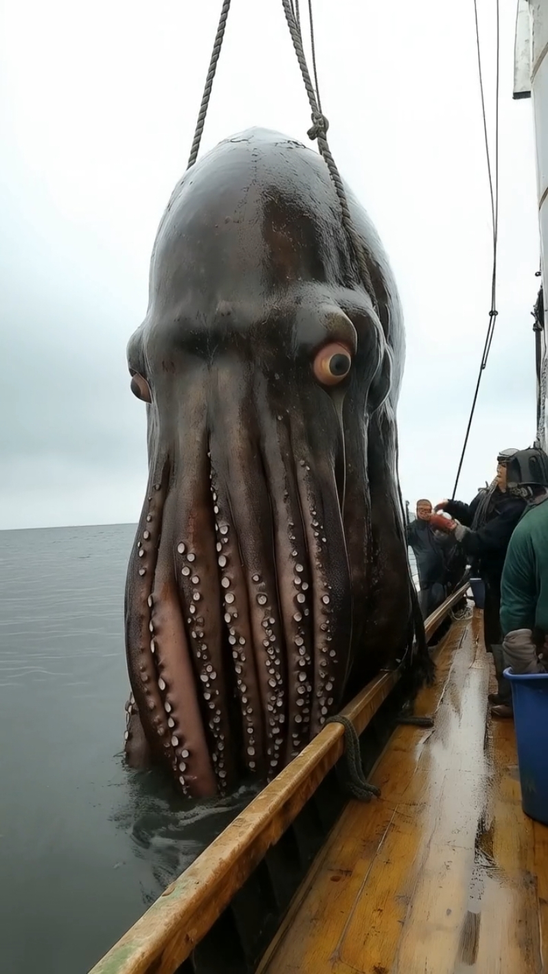 Colossal Sea Monsters Captured by Fishermen!😱 #fantasy #horror #oddities #cryptids #deepseafishing #fishingdiscoveries #GiantSeaCreatures 
