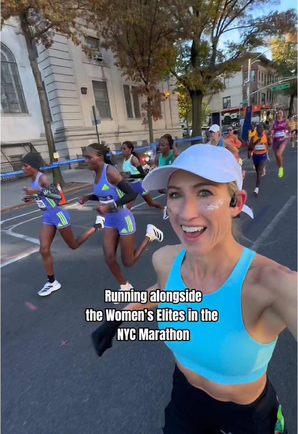 Inspired is an understatement! 🏃‍♀️🔥 Running alongside these incredible badass elite female runners was one of the coolest moments I’ve ever experienced!  #nycmarathon #nyc #raceday #womenempowerment #femalerunner #Vlog #bts #marathon #newyork #newyorkcity #runtok #Running #runnersoftiktok #runner #runnertiktok #Fitness #motivation 