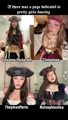 Notsophiesilva , TheyloveMerin , Giovanna Monjardim and Cinnannoe #dancetiktok #foryou #jacksparrow #dancetrend 